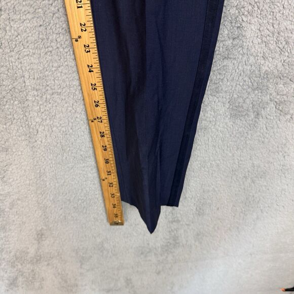 Express Pants Mens 32x34 Blue Slim Performance Stretch Wool Blend Tuxedo - Picture 4 of 12